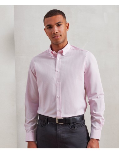 P-PR238-Mens Cotton Rich Oxford Stripes Shirt